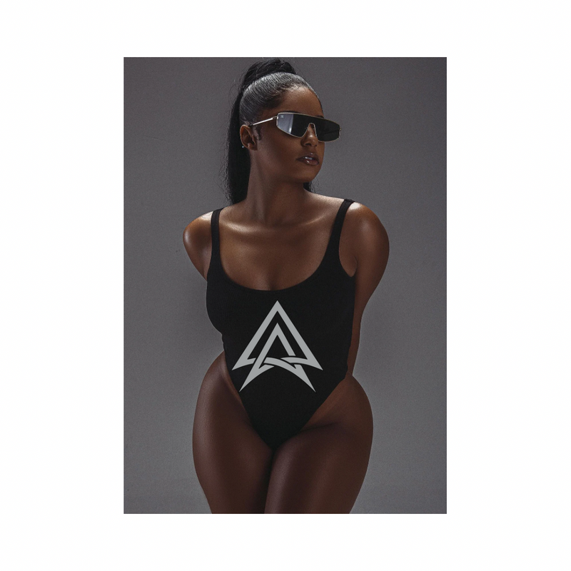AR Logo Black Bodysuit