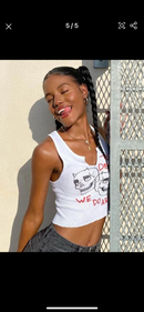 Graphic Cyber  Streetwear Women Chic Sleeveless Activity Tank Tops