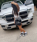 Stripped Hot Girl Shorts